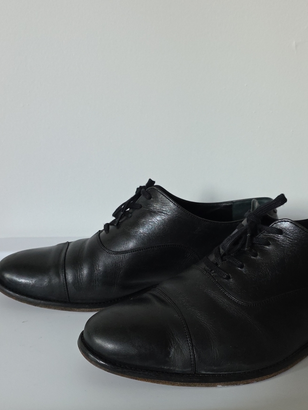 Mens Thursday Boot Co. Black Leather Chairman Dress Shoes - US 15 Wide - Picture 12 of 13
